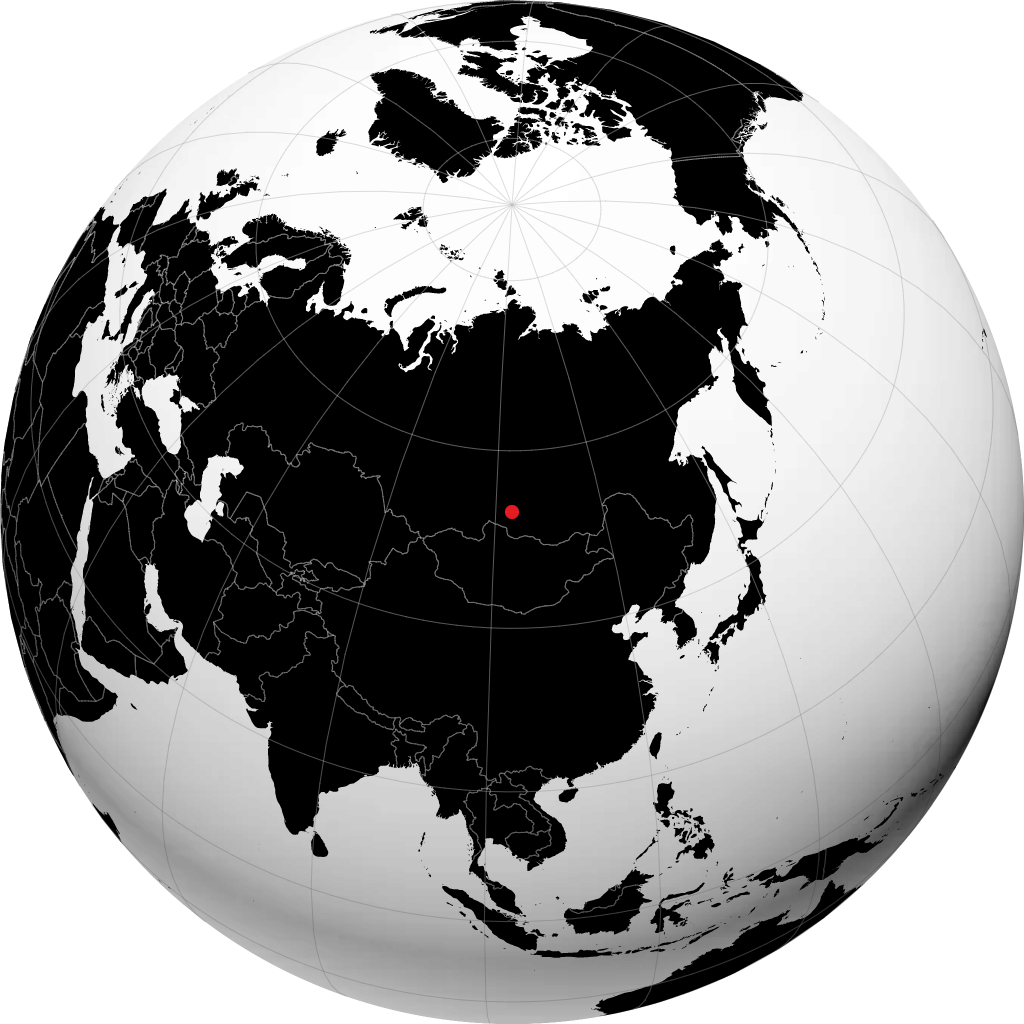 Cheremkhovo on the globe