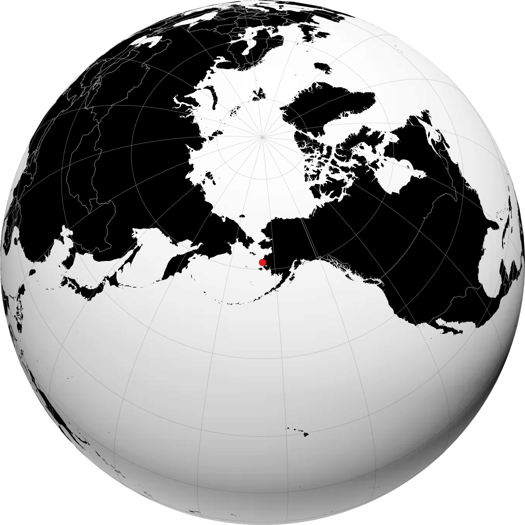 Chevak on the globe