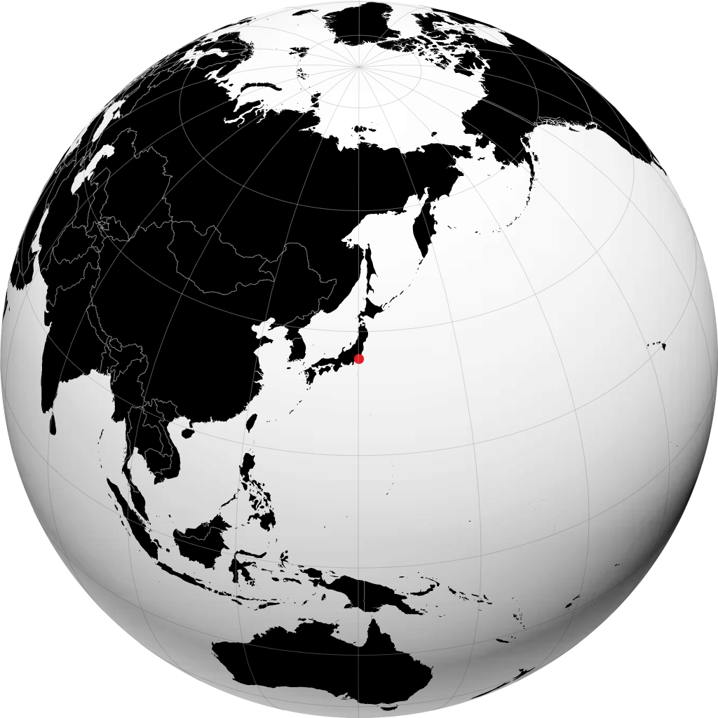 Chiba on the globe