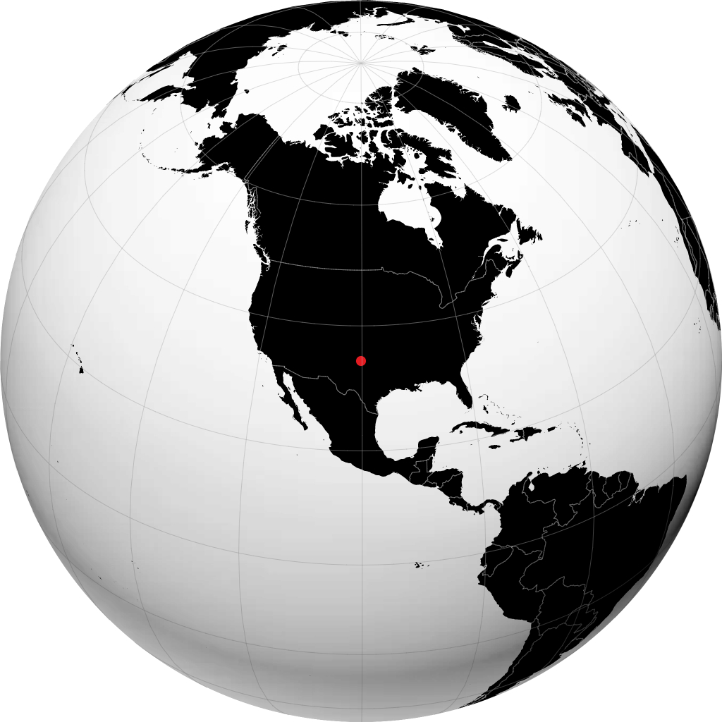 Childress on the globe