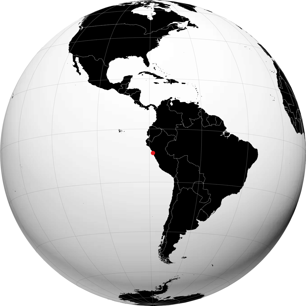 Chimbote on the globe