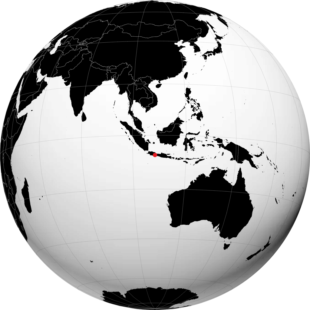 Ciamis on the globe