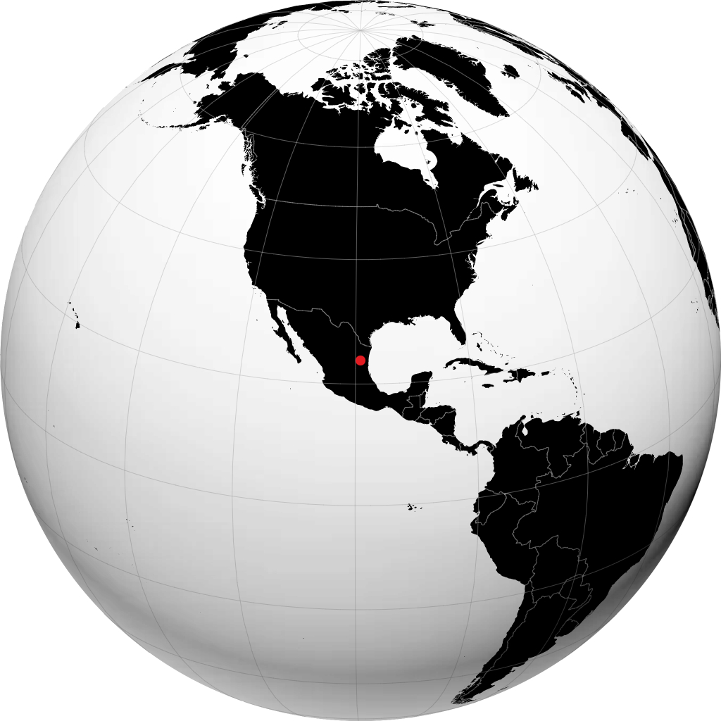 Ciudad Victoria on the globe