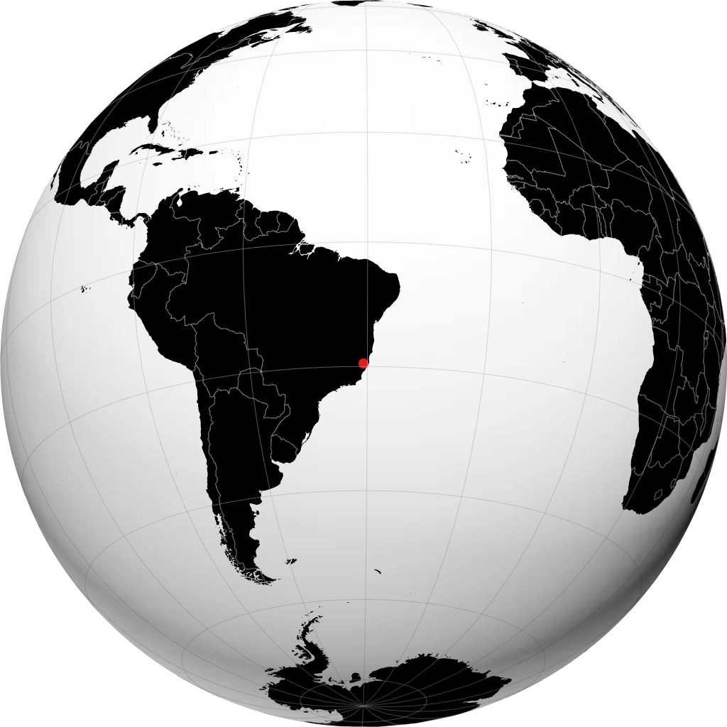 Colatina on the globe