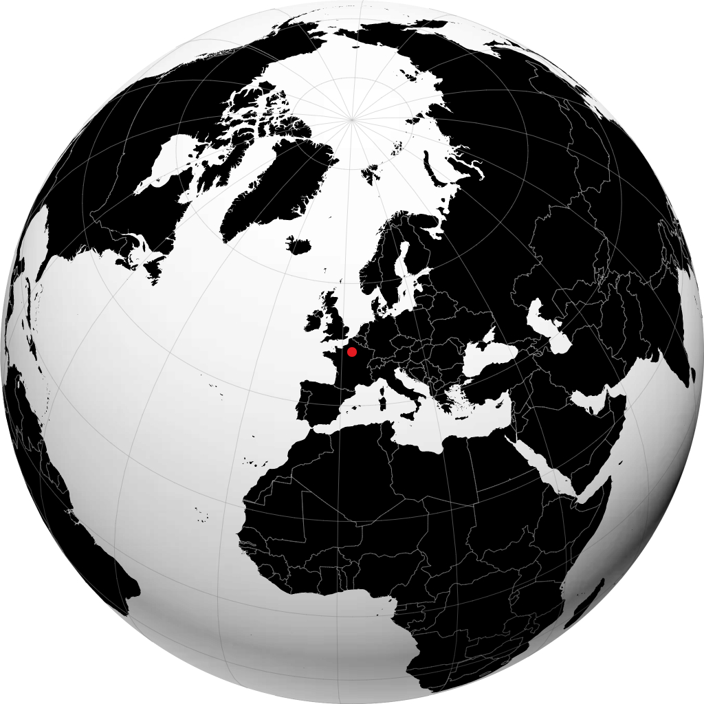 Créteil on the globe