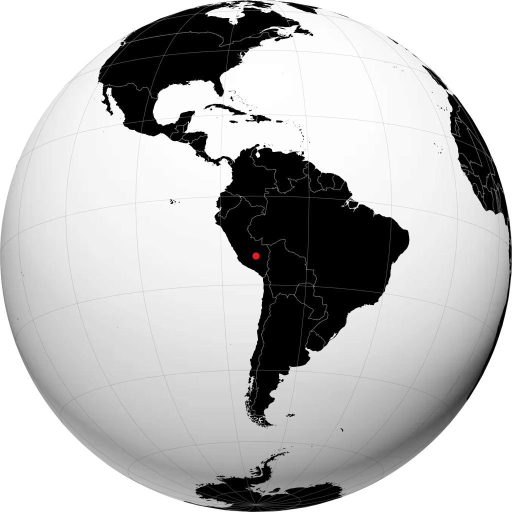 Cusco on the globe