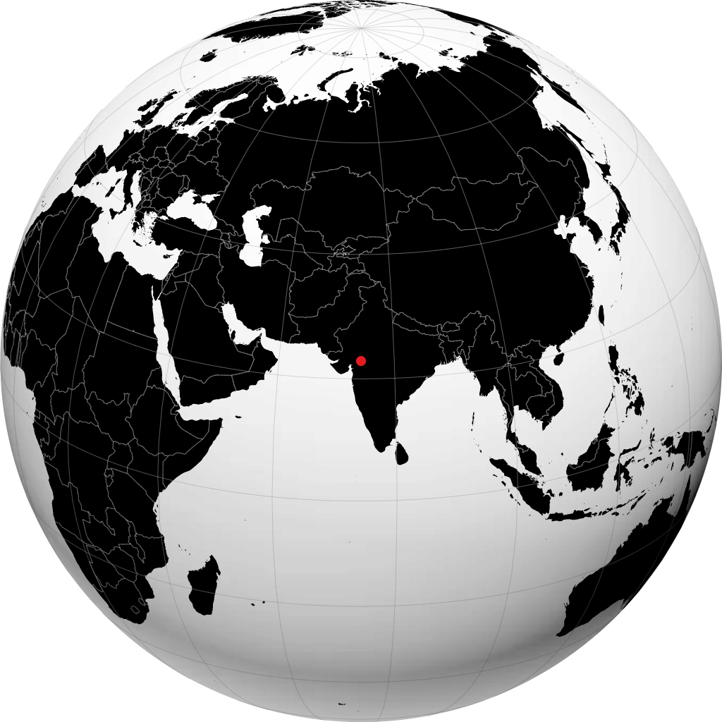 Dahod on the globe