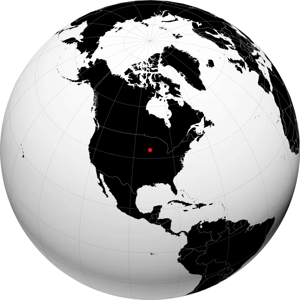 Decorah on the globe