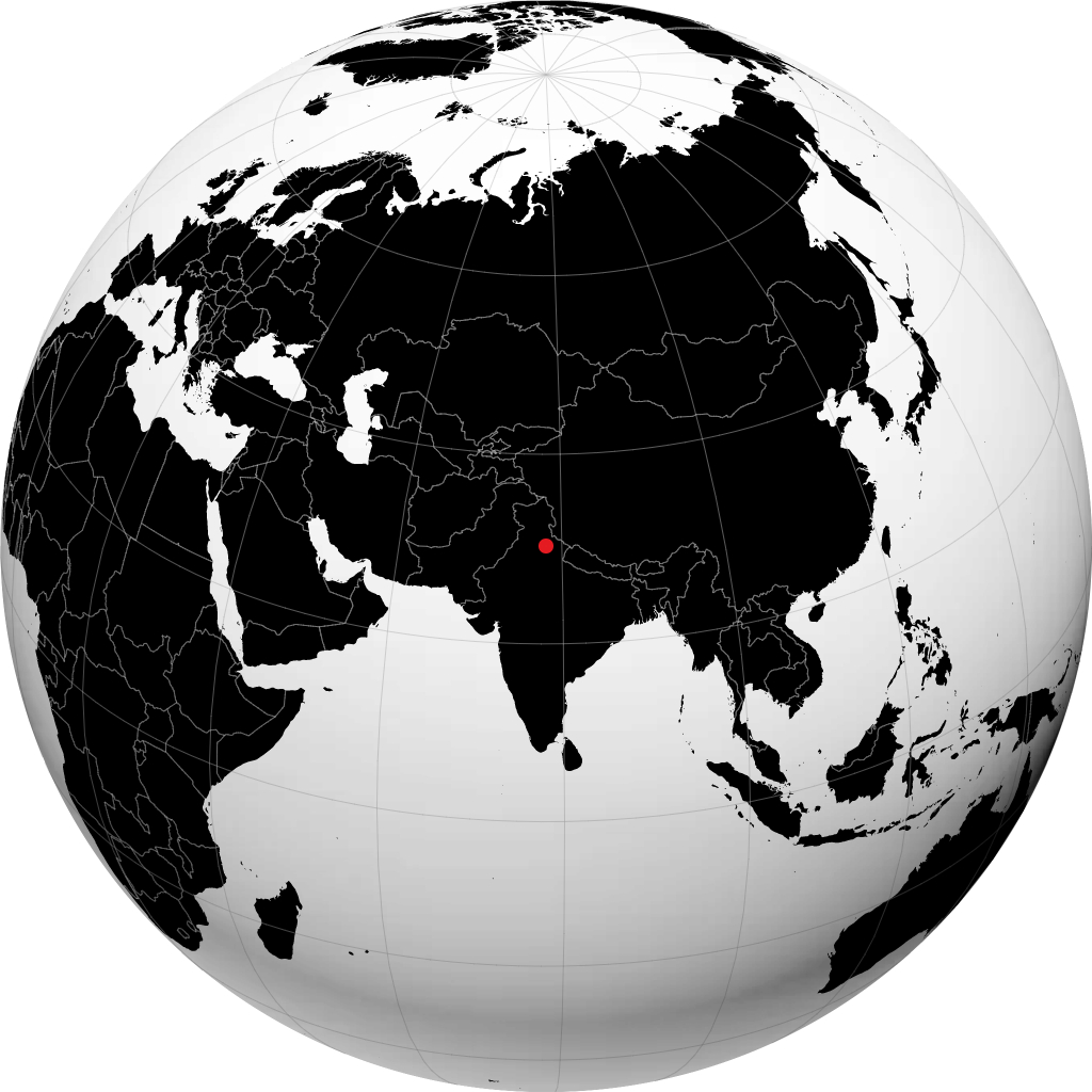 Dehradun on the globe