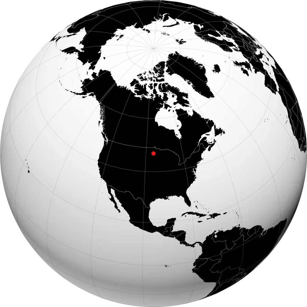 Detroit Lakes on the globe