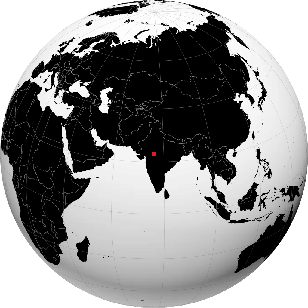 Dewas on the globe