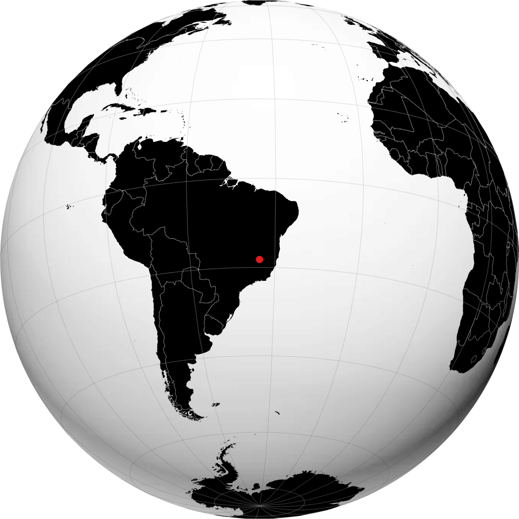 Diamantina on the globe