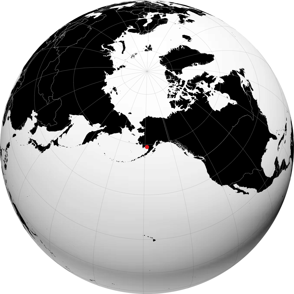 Dillingham on the globe