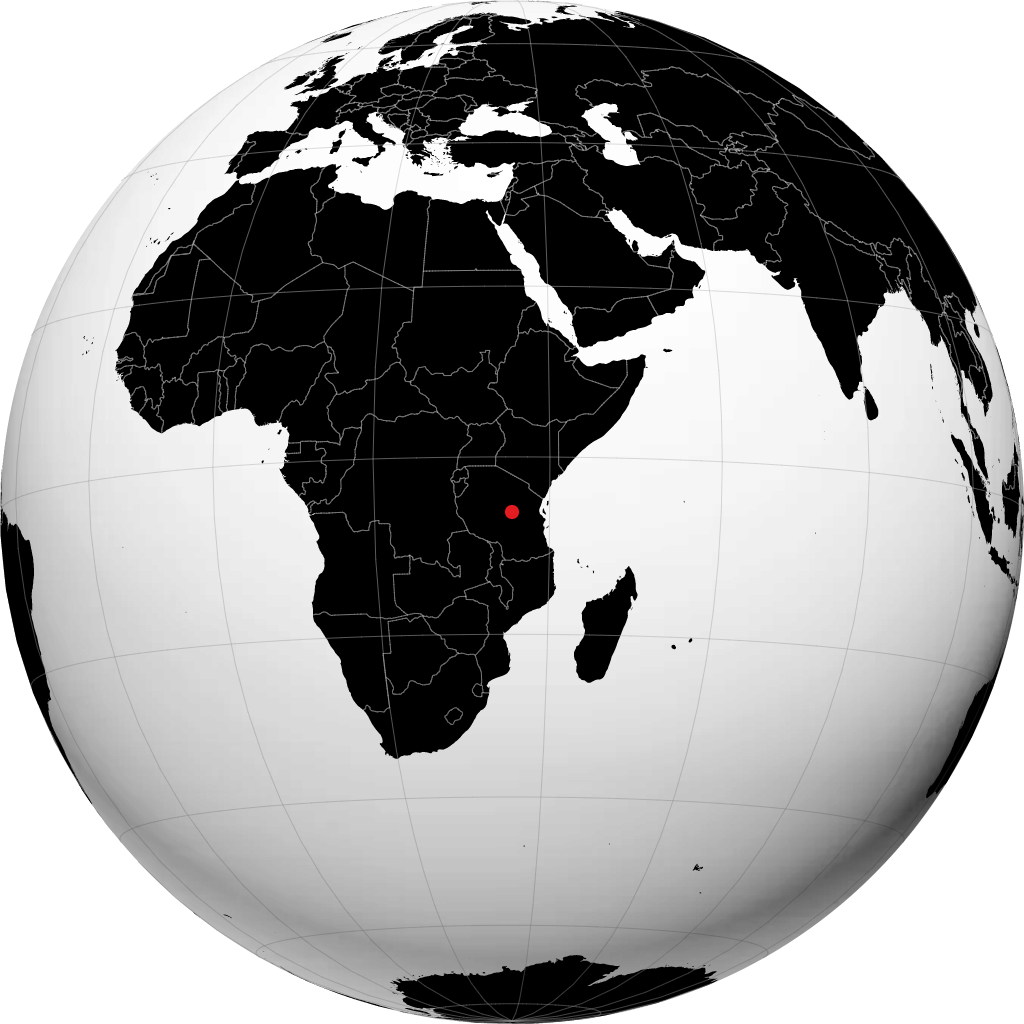 Dodoma on the globe