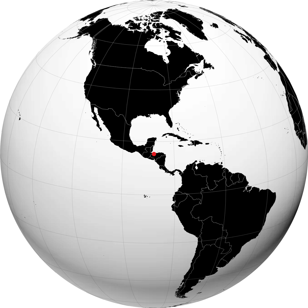 El Progreso on the globe