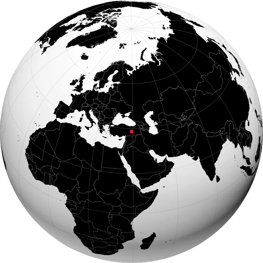 Elâzığ on the globe