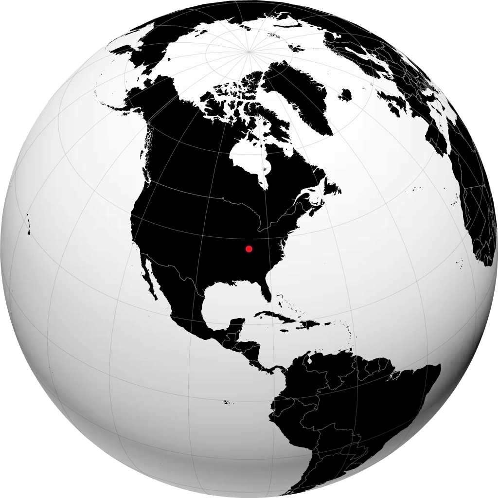 Elizabethtown on the globe