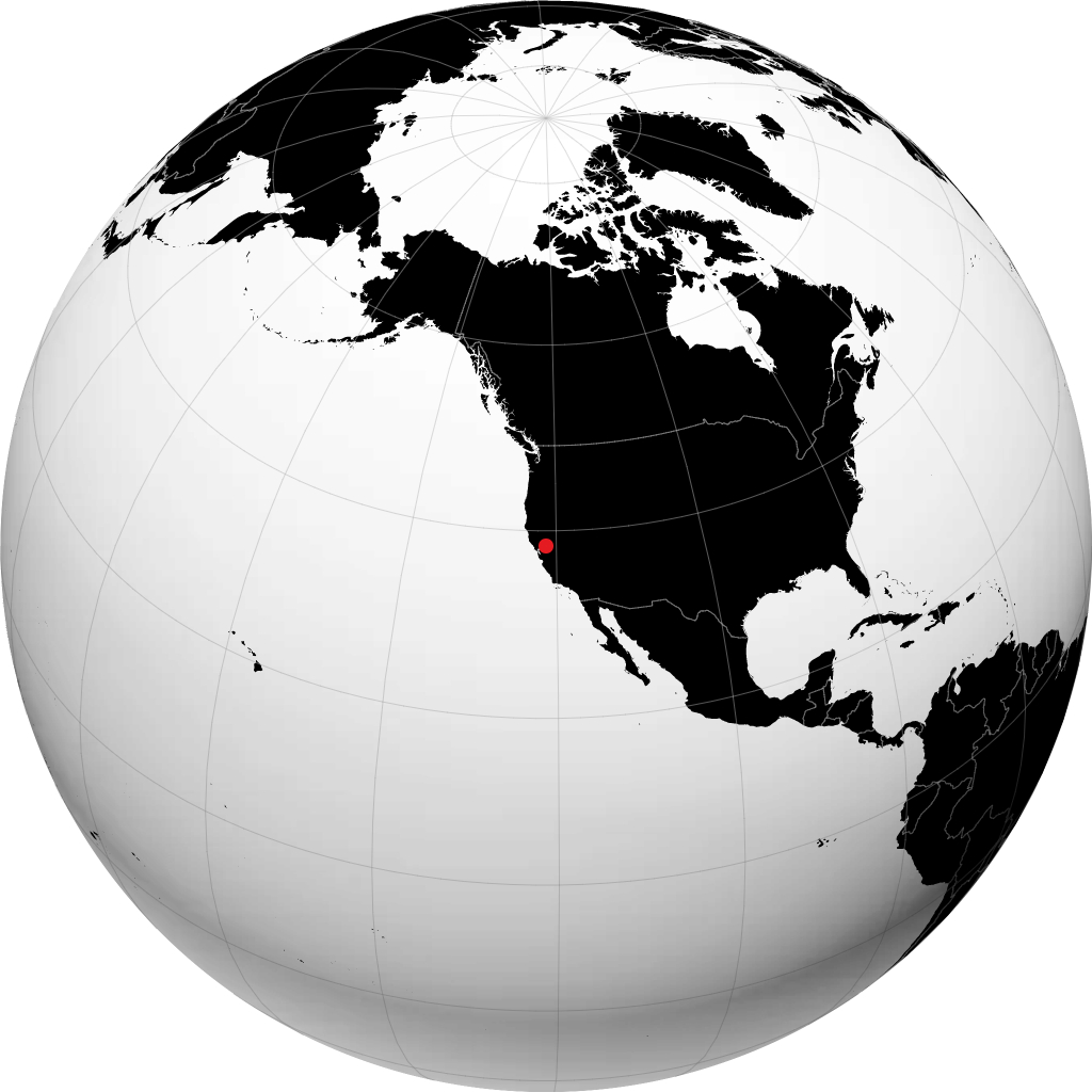 Elk Grove on the globe