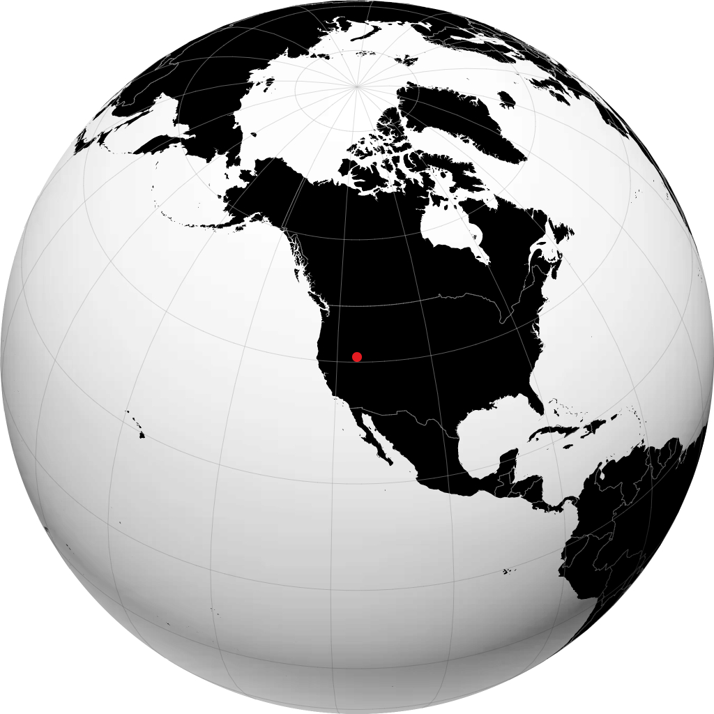 Elko on the globe