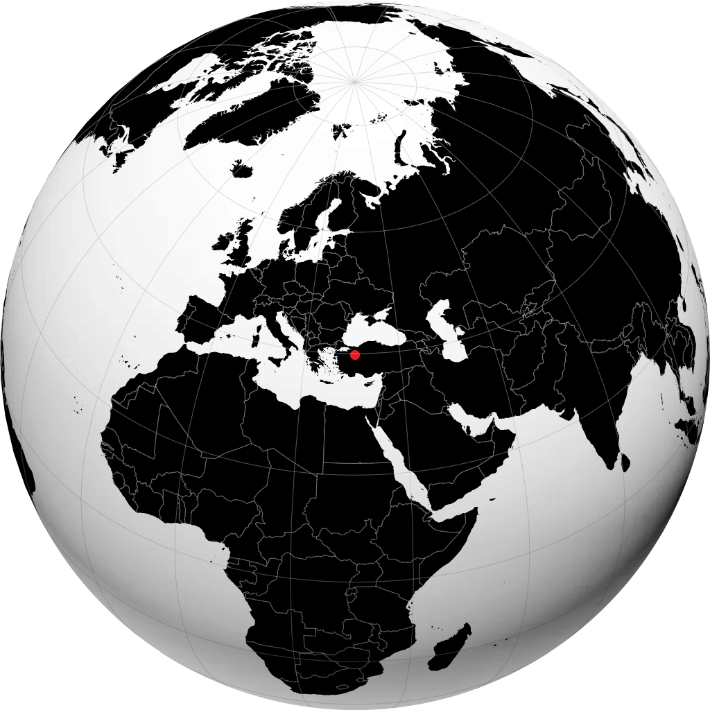 Eskişehir on the globe