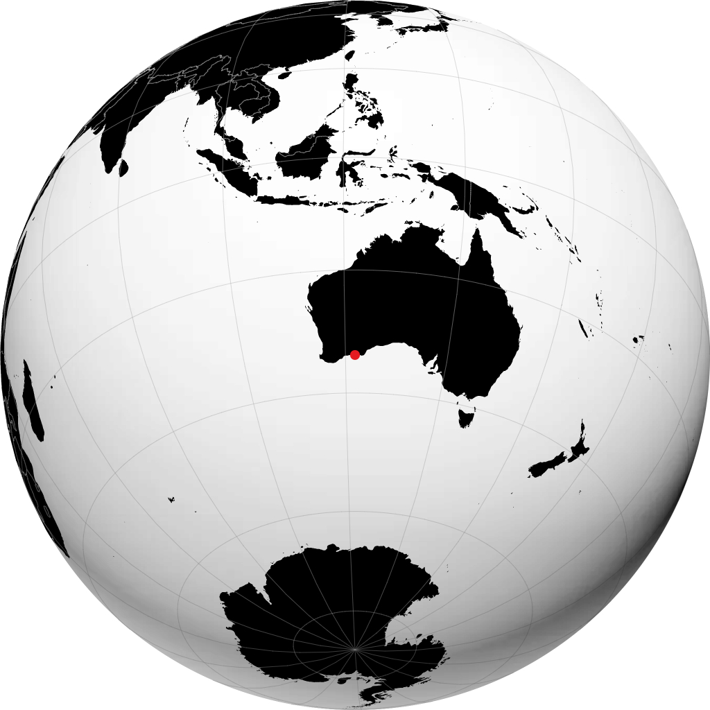 Esperance on the globe