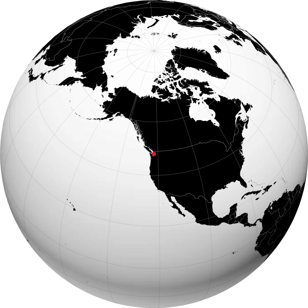 Everett on the globe