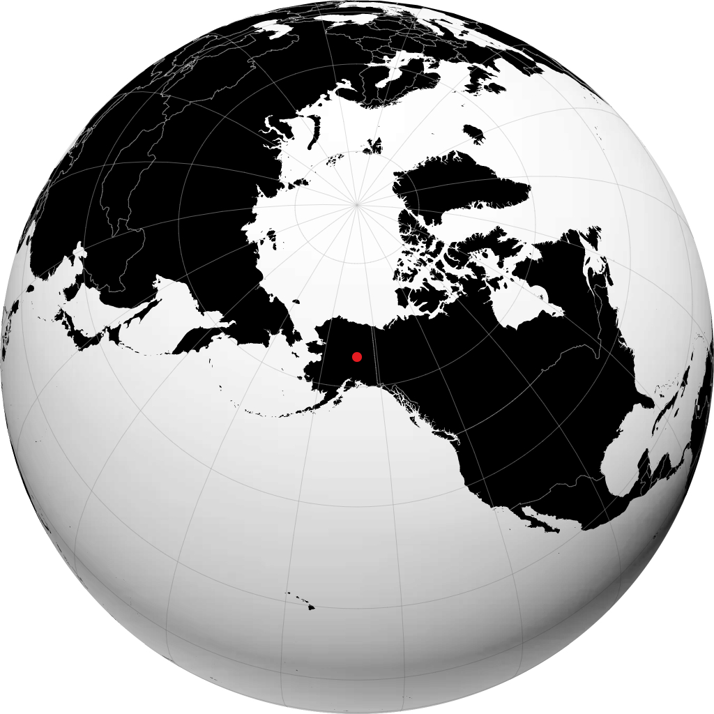 Fairbanks on the globe