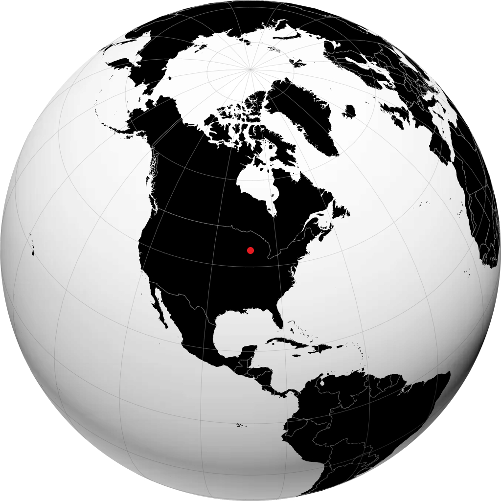 Fond du Lac on the globe