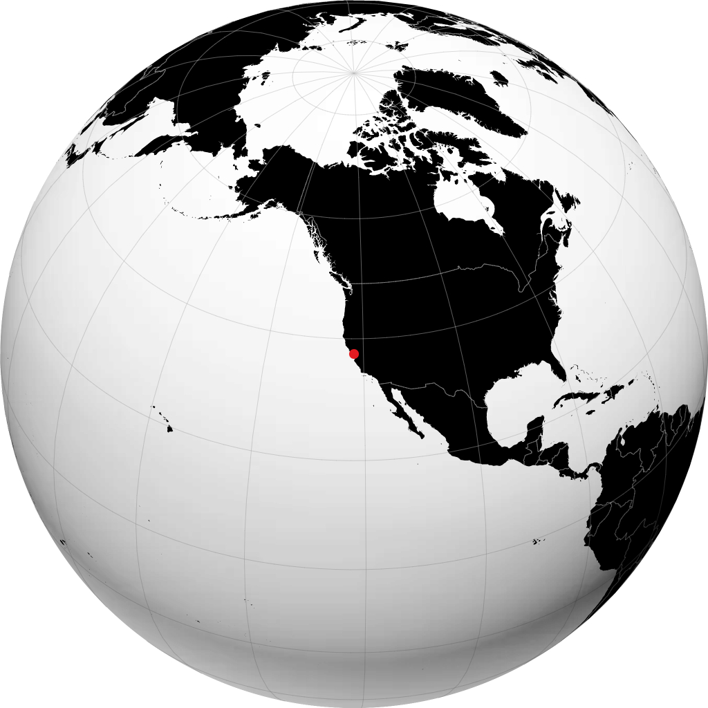 Fremont on the globe