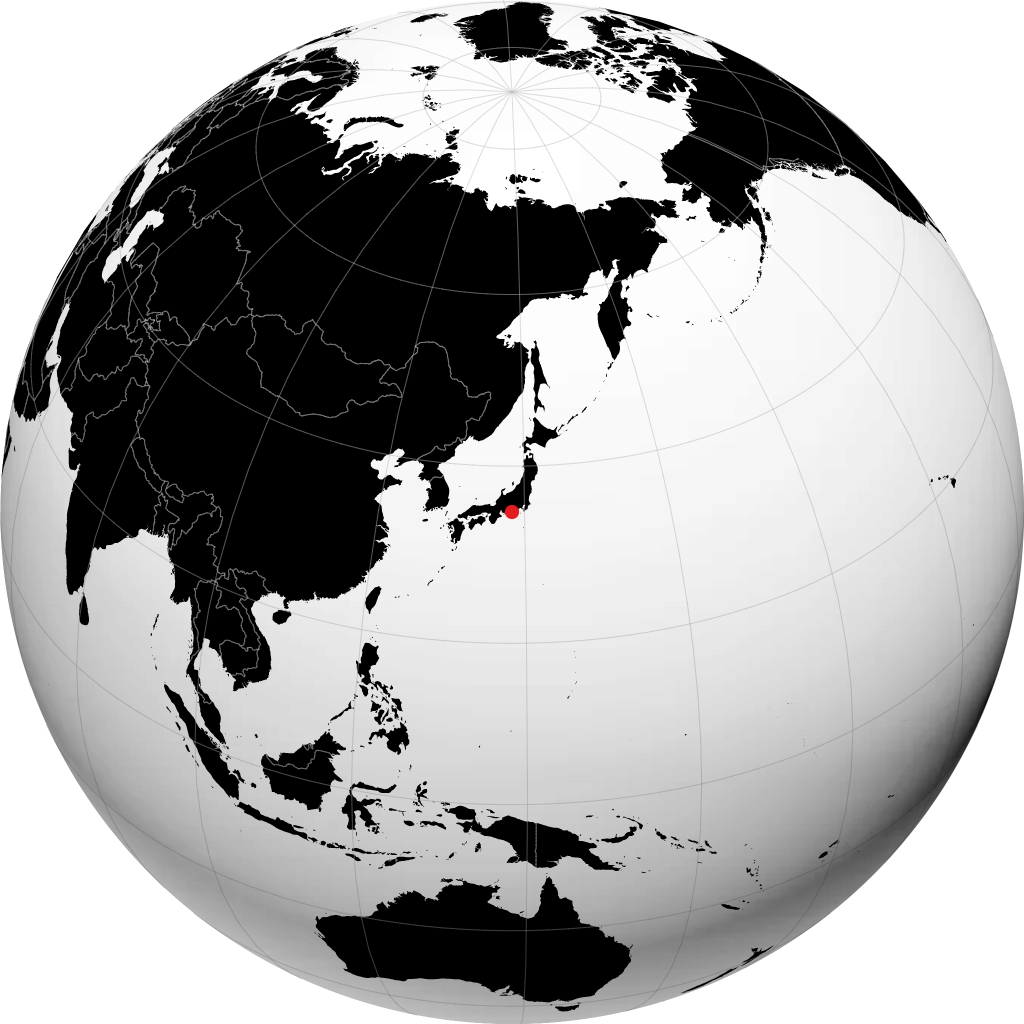 Fujieda on the globe