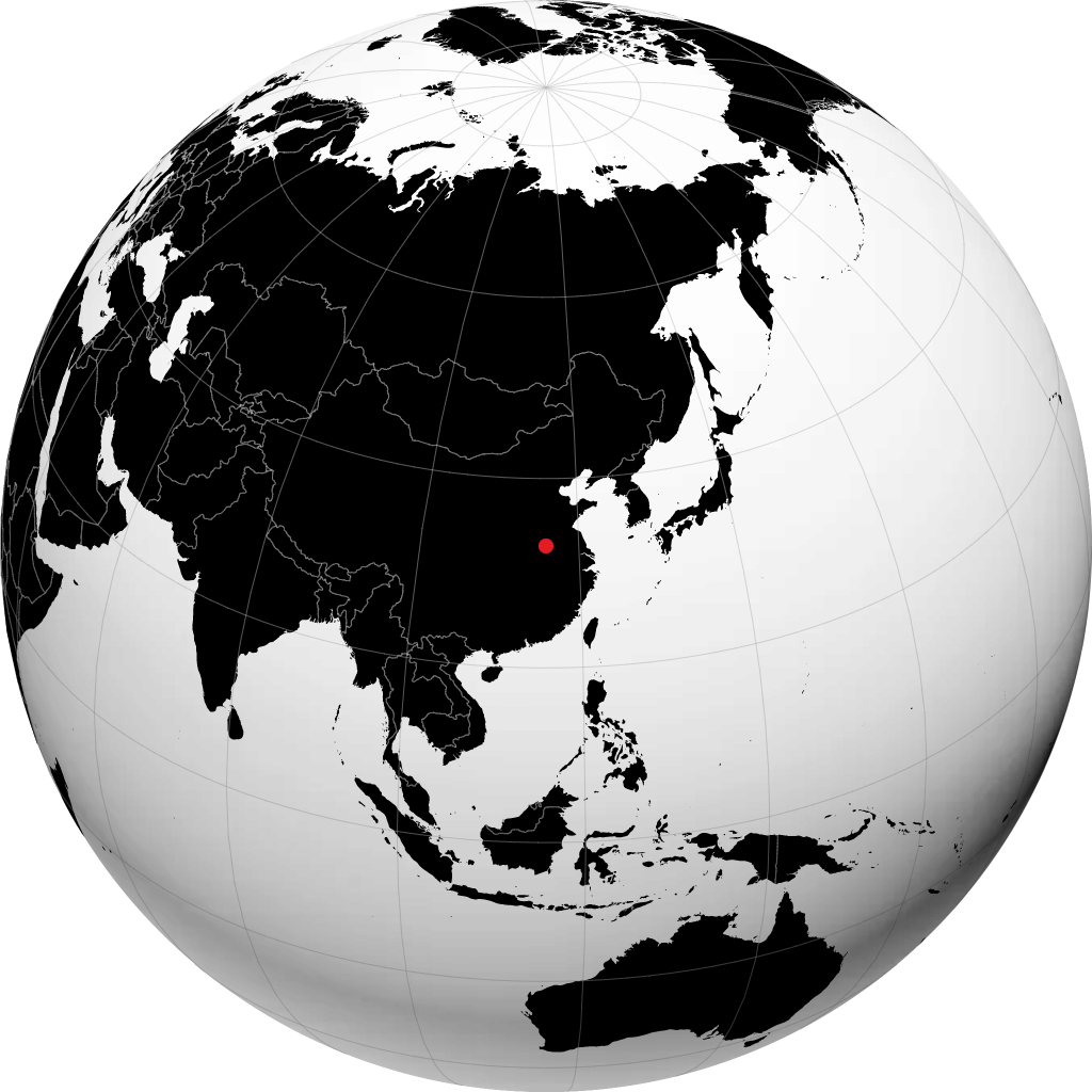 Fuyang on the globe