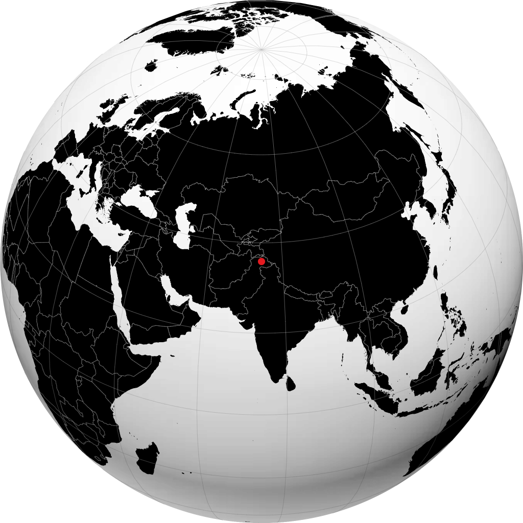 Gilgit on the globe