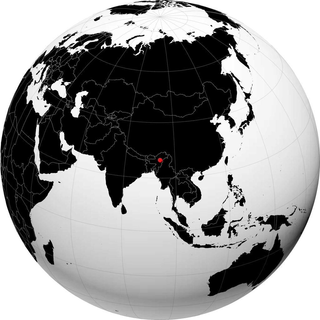 Golaghat on the globe