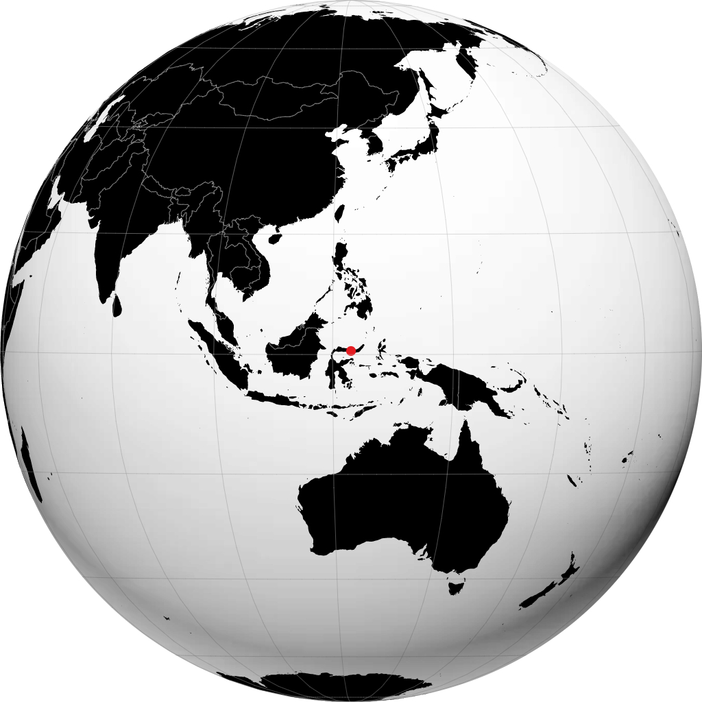 Gorontalo on the globe