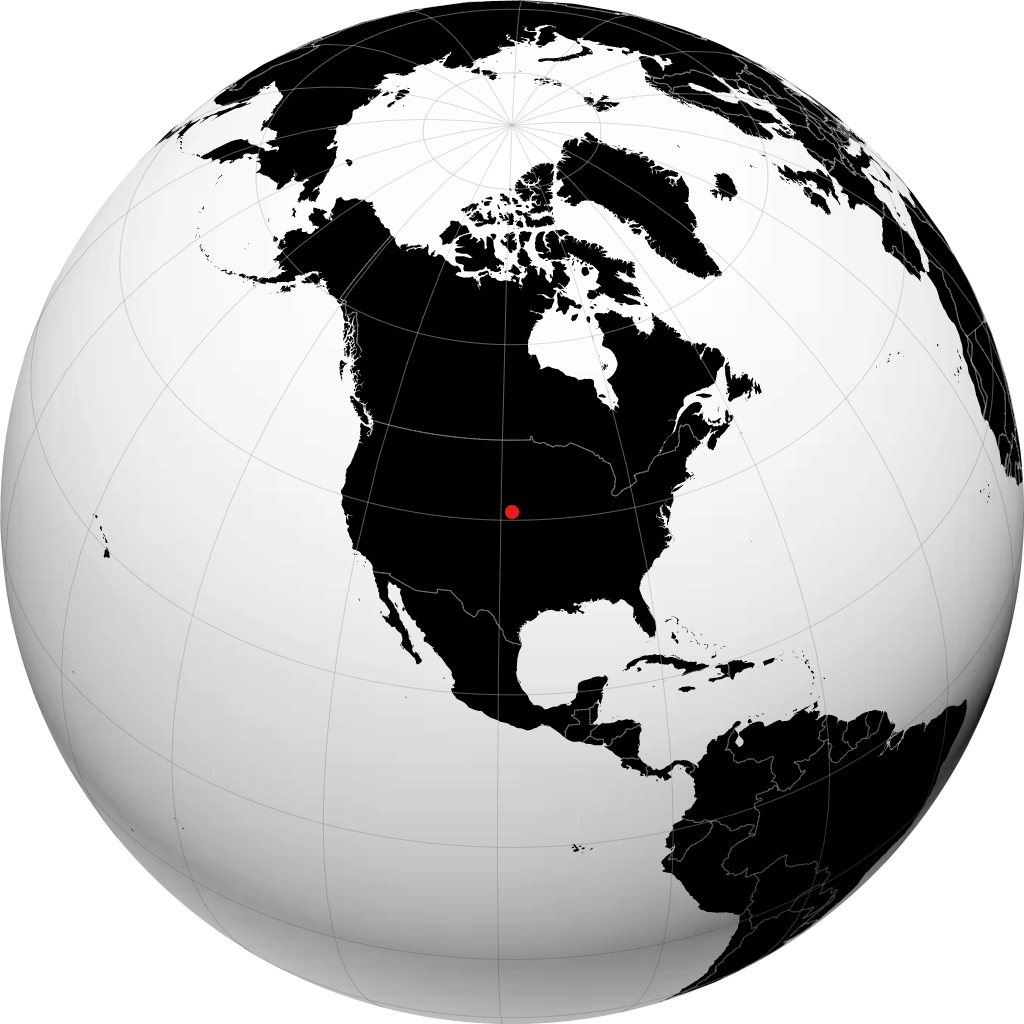 Grand Island on the globe