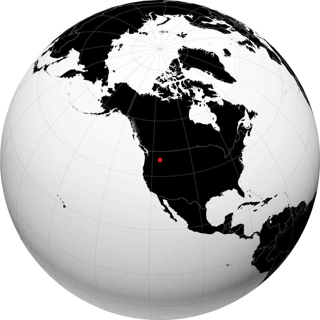 Grangeville on the globe