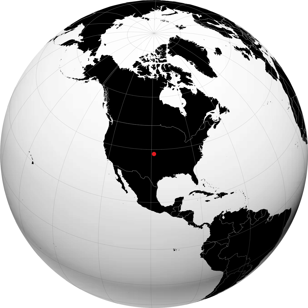 Great Bend on the globe