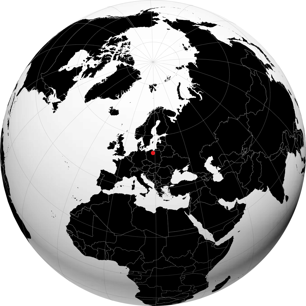 Grudziądz on the globe