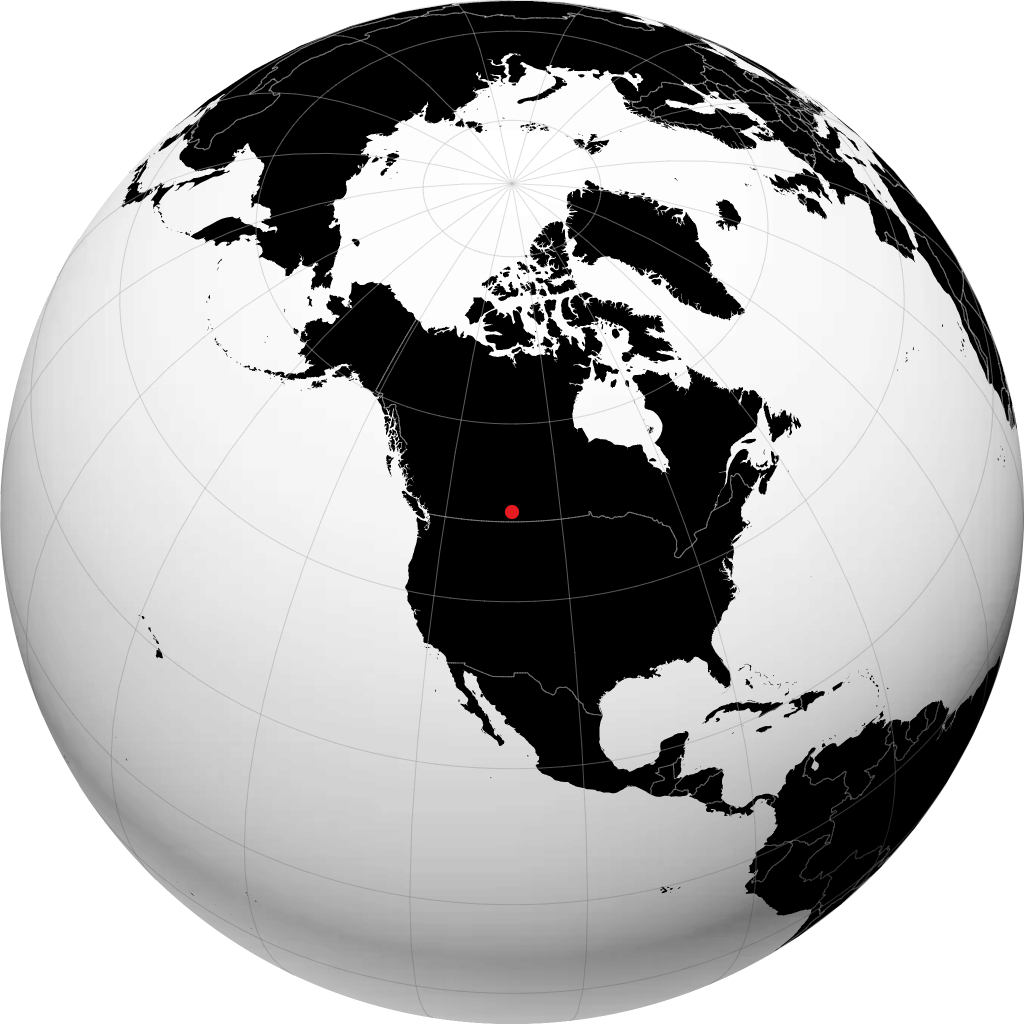 Gull Lake on the globe