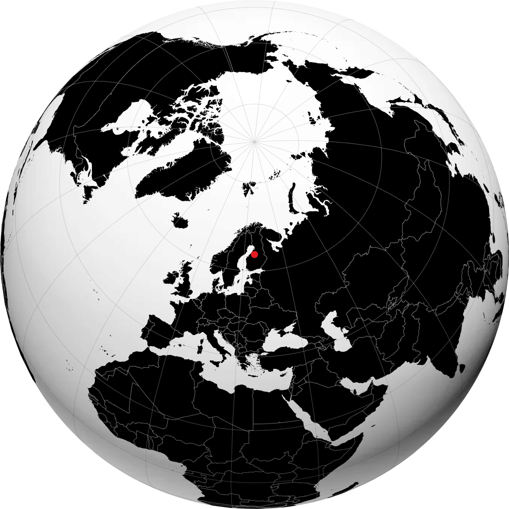 Haapajärvi on the globe