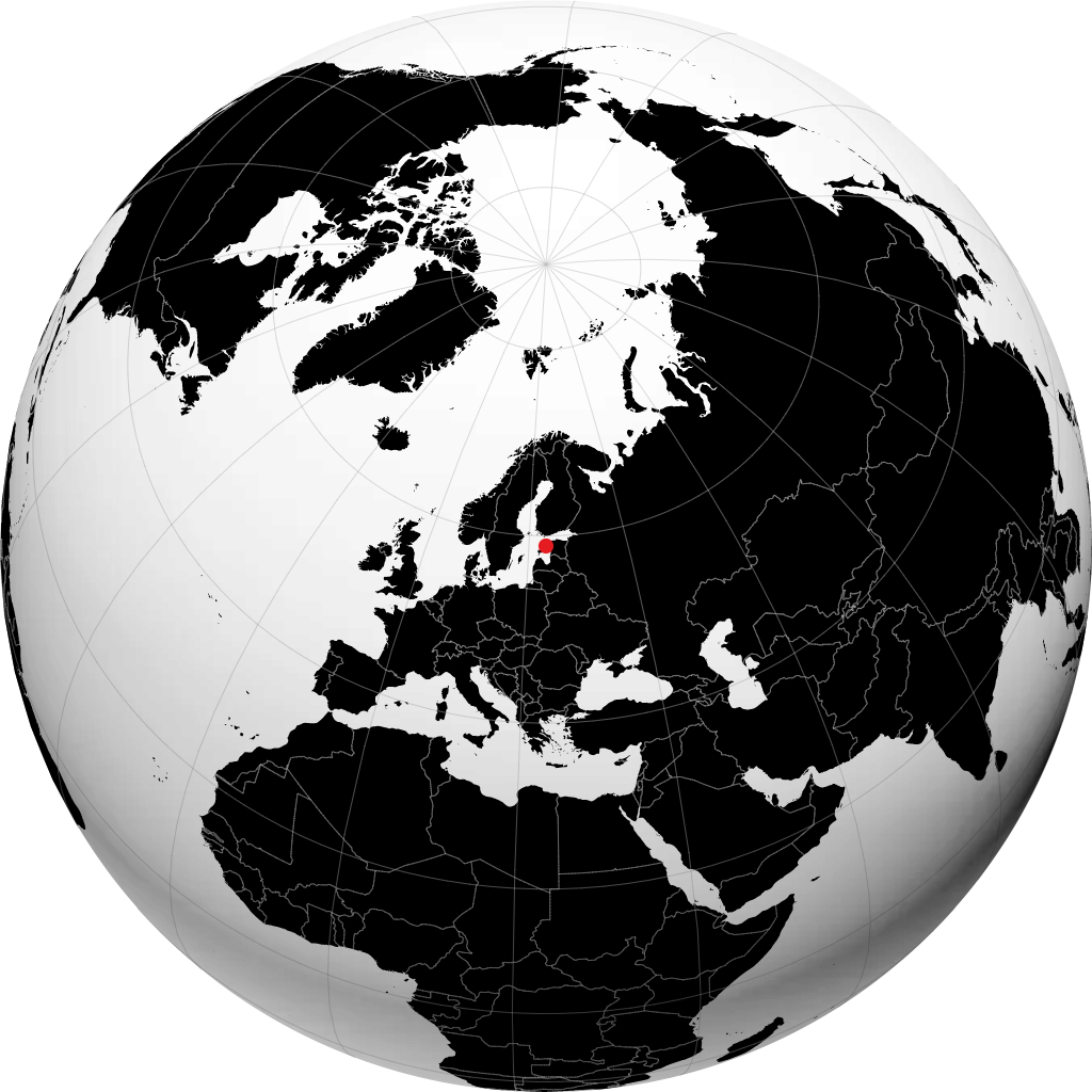 Haapsalu on the globe