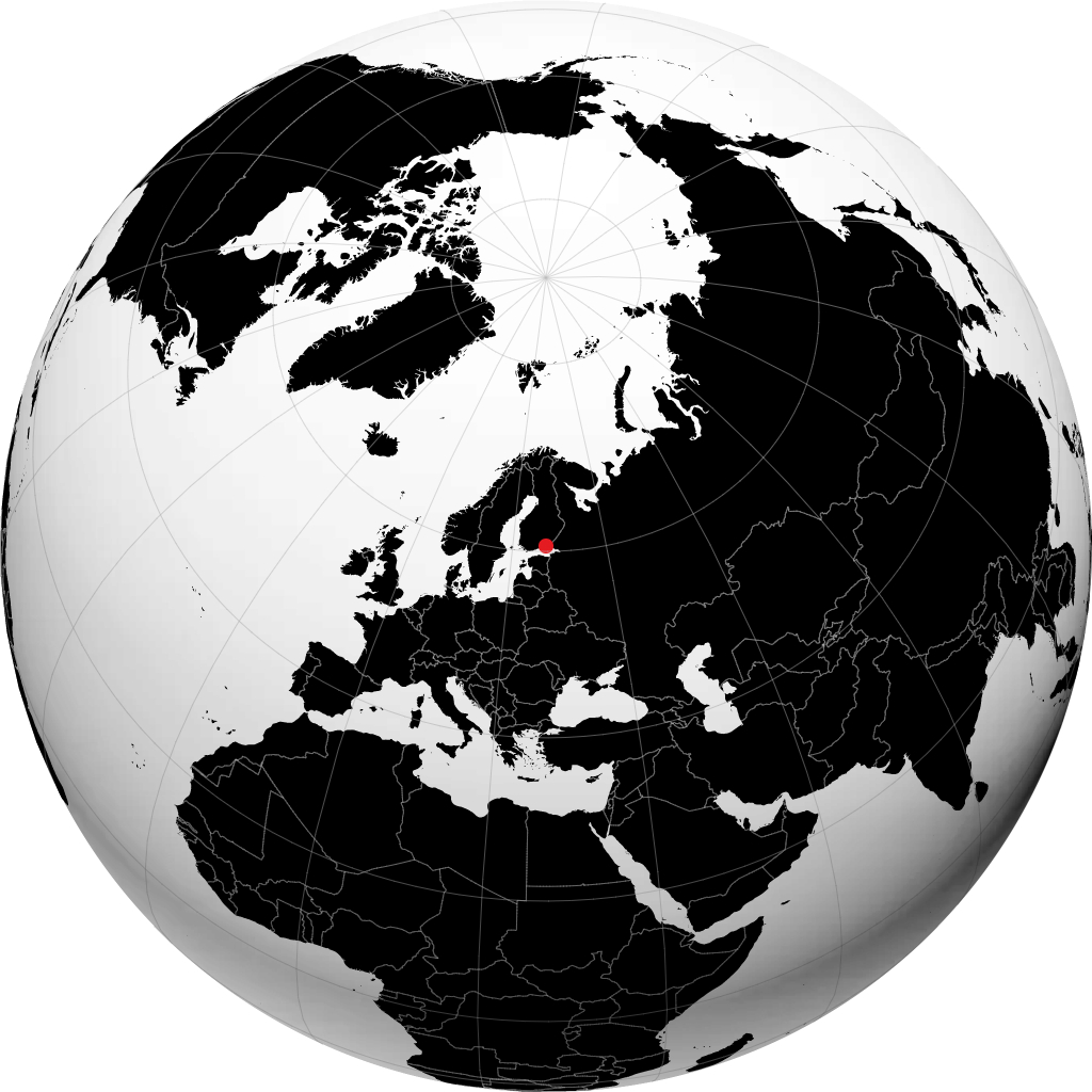 Hamina on the globe