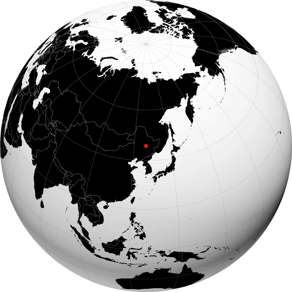 Harbin on the globe