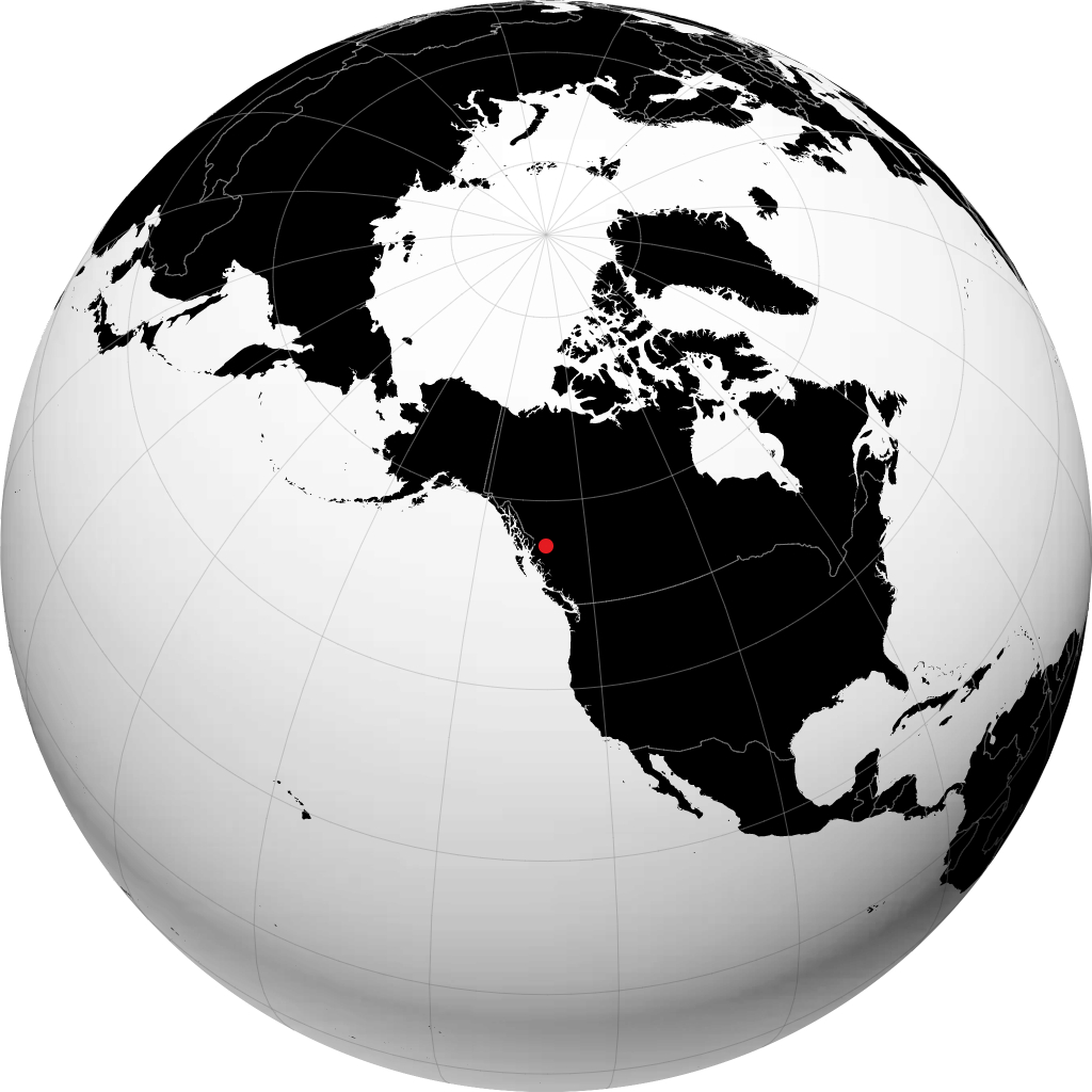 Hazelton on the globe