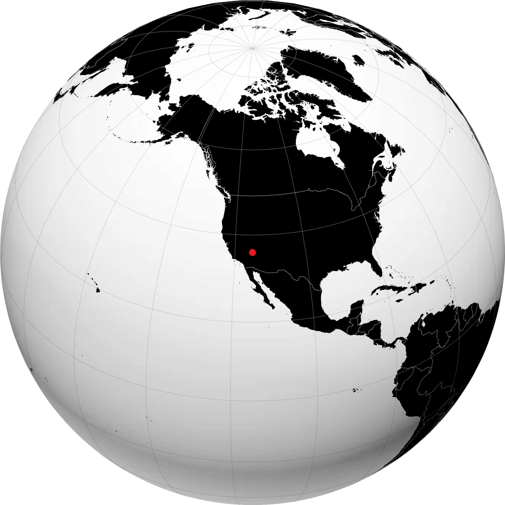 Henderson on the globe