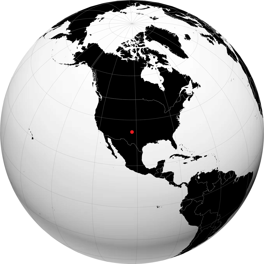 Hereford on the globe