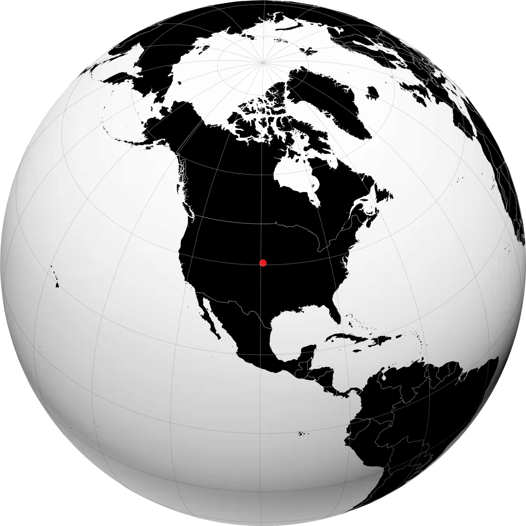 Holdrege on the globe