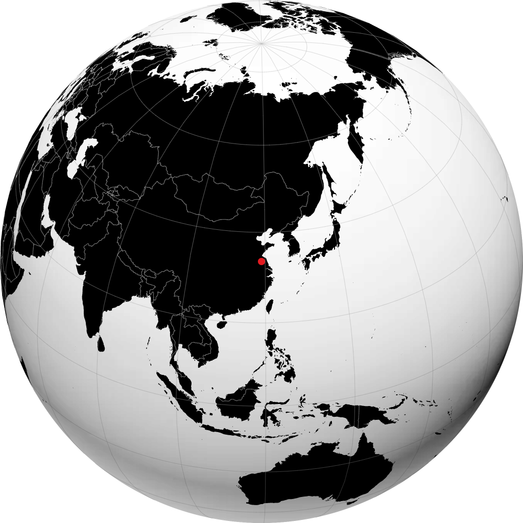 Huai\'an on the globe