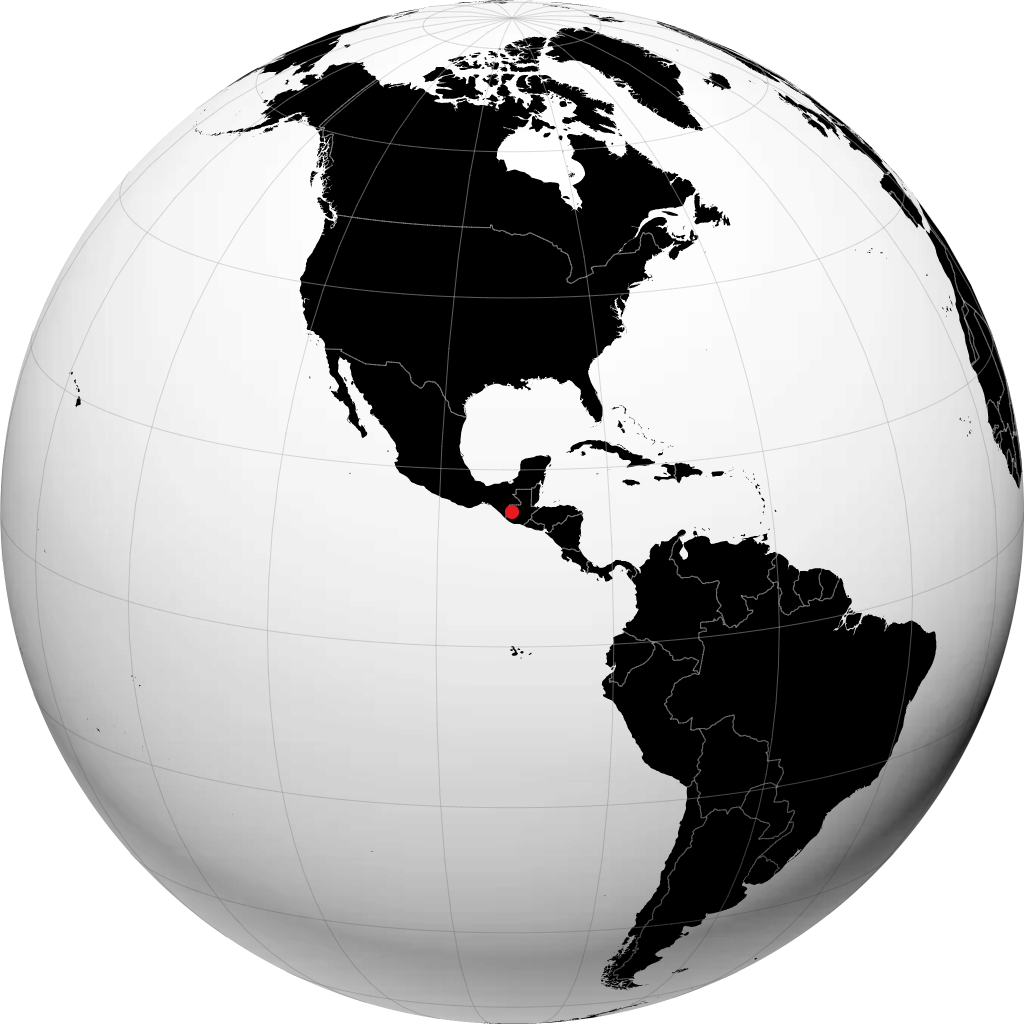 Huehuetenango on the globe