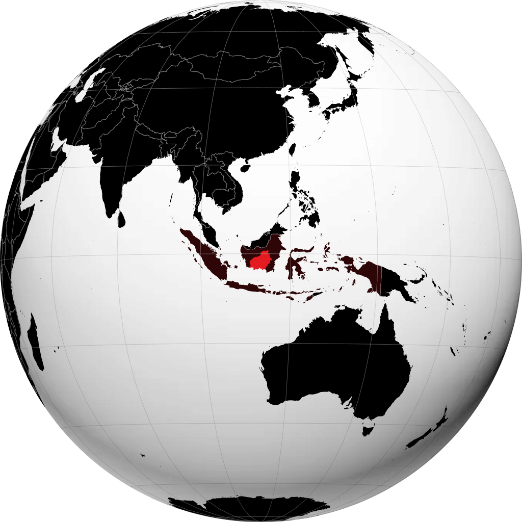 Provinsi Kalimantan Tengah on the globe